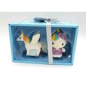 Blue Sky Clayworks X Sanrio HELLO KITTY UNICORN Salt & Pepper Shakers New